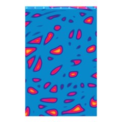 Blue And Red Neon Shower Curtain 48  X 72  (small)  by Valentinaart