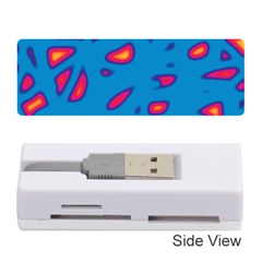 Blue And Red Neon Memory Card Reader (stick) 