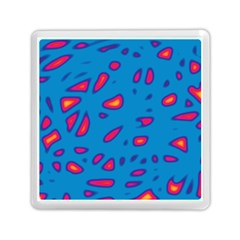 Blue And Red Neon Memory Card Reader (square) 