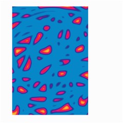 Blue And Red Neon Large Garden Flag (two Sides)