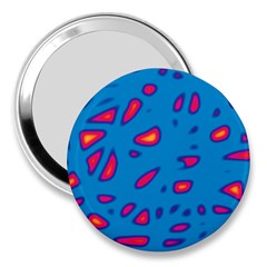 Blue And Red Neon 3  Handbag Mirrors