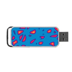 Blue And Red Neon Portable Usb Flash (one Side)