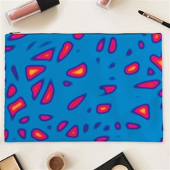 Blue And Red Neon Cosmetic Bag (xxl)  by Valentinaart