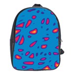 Blue and red neon School Bags (XL)  Front