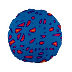 Blue And Red Neon Standard 15  Premium Flano Round Cushions