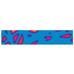 Blue And Red Neon Flano Scarf (small) by Valentinaart