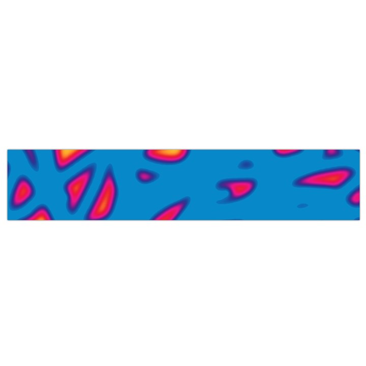 Blue and red neon Flano Scarf (Small)