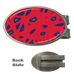 Red Neon Money Clips (oval) 