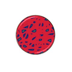 Red Neon Hat Clip Ball Marker by Valentinaart