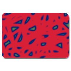 Red Neon Large Doormat 