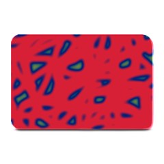 Red Neon Plate Mats