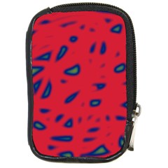 Red Neon Compact Camera Cases by Valentinaart