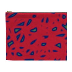 Red Neon Cosmetic Bag (xl) by Valentinaart