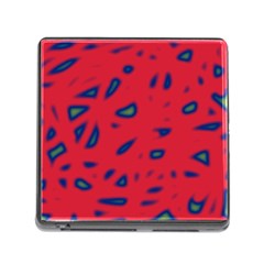 Red Neon Memory Card Reader (square)