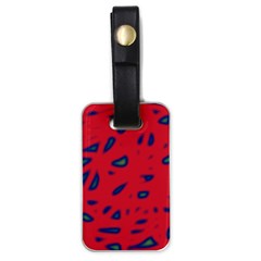 Red Neon Luggage Tags (one Side) 