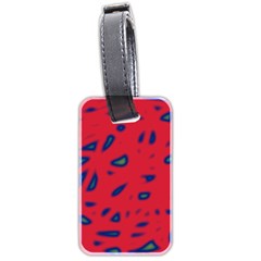 Red Neon Luggage Tags (two Sides)