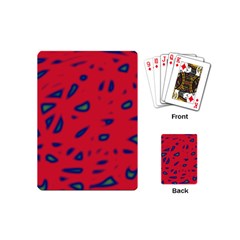 Red Neon Playing Cards (mini)  by Valentinaart