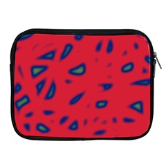 Red Neon Apple Ipad 2/3/4 Zipper Cases