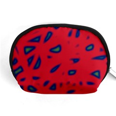 Red Neon Accessory Pouches (medium) 