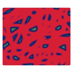 Red Neon Double Sided Flano Blanket (small) 