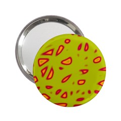 Yellow Neon Design 2 25  Handbag Mirrors