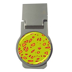 Yellow Neon Design Money Clips (round) 