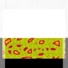 Yellow Neon Design Rectangular Jigsaw Puzzl