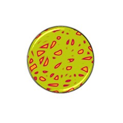 Yellow Neon Design Hat Clip Ball Marker