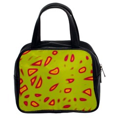 Yellow Neon Design Classic Handbags (2 Sides)