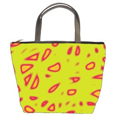 Yellow Neon Design Bucket Bags