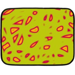 Yellow Neon Design Fleece Blanket (mini)