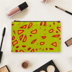 Yellow Neon Design Cosmetic Bag (medium) 