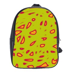 Yellow Neon Design School Bags(large) 