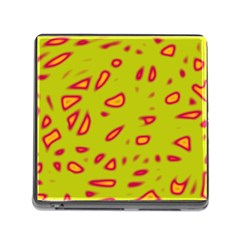 Yellow Neon Design Memory Card Reader (square)