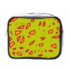 Yellow Neon Design Mini Toiletries Bags by Valentinaart