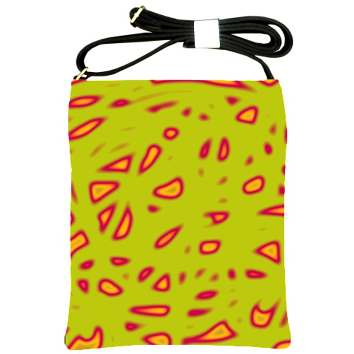 Yellow neon design Shoulder Sling Bags