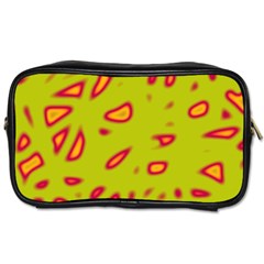 Yellow Neon Design Toiletries Bags 2-side