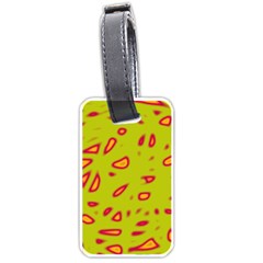 Yellow Neon Design Luggage Tags (one Side) 