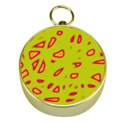 Yellow Neon Design Gold Compasses