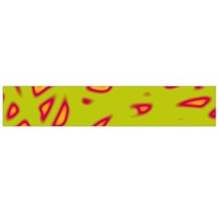 Yellow Neon Design Flano Scarf (large)