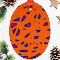 Orange Neon Ornament (oval) 