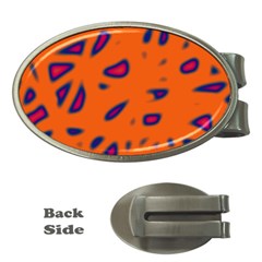 Orange Neon Money Clips (oval) 