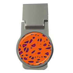 Orange Neon Money Clips (round) 