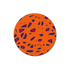 Orange Neon Magnet 3  (round)