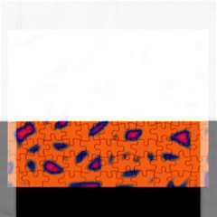 Orange Neon Rectangular Jigsaw Puzzl