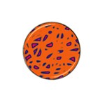 Orange neon Hat Clip Ball Marker (10 pack) Front