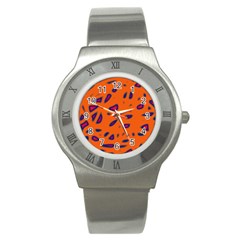 Orange Neon Stainless Steel Watch