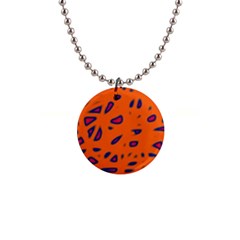 Orange Neon Button Necklaces