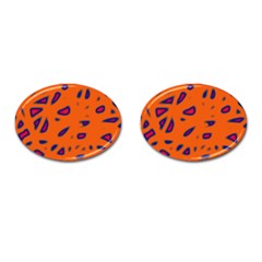 Orange Neon Cufflinks (oval) by Valentinaart