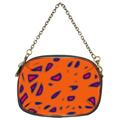 Orange Neon Chain Purses (one Side)  by Valentinaart